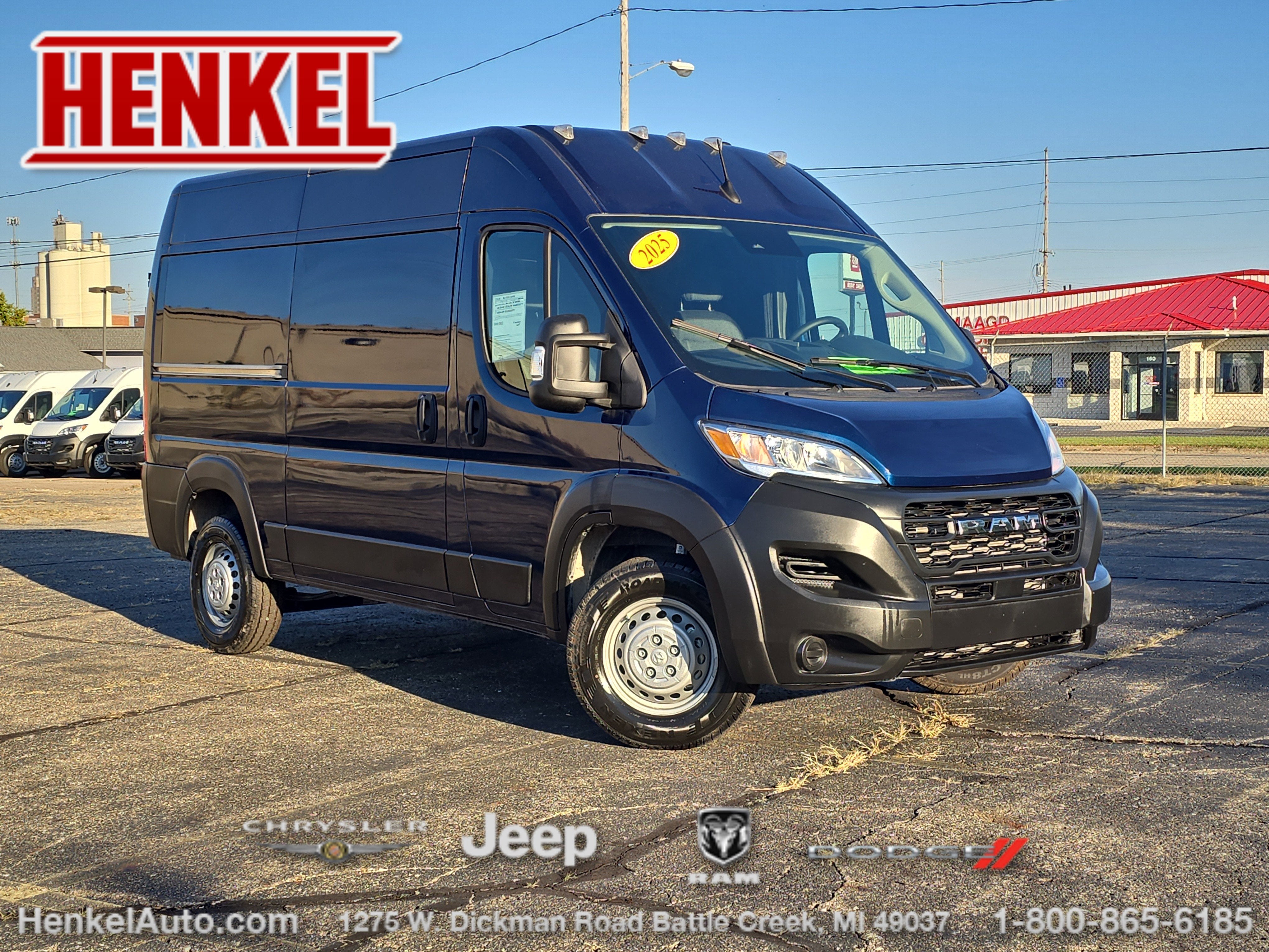 2025 RAM ProMaster 2500 Cargo Van Tradesman High Roof 136' WB w/Pass Seat