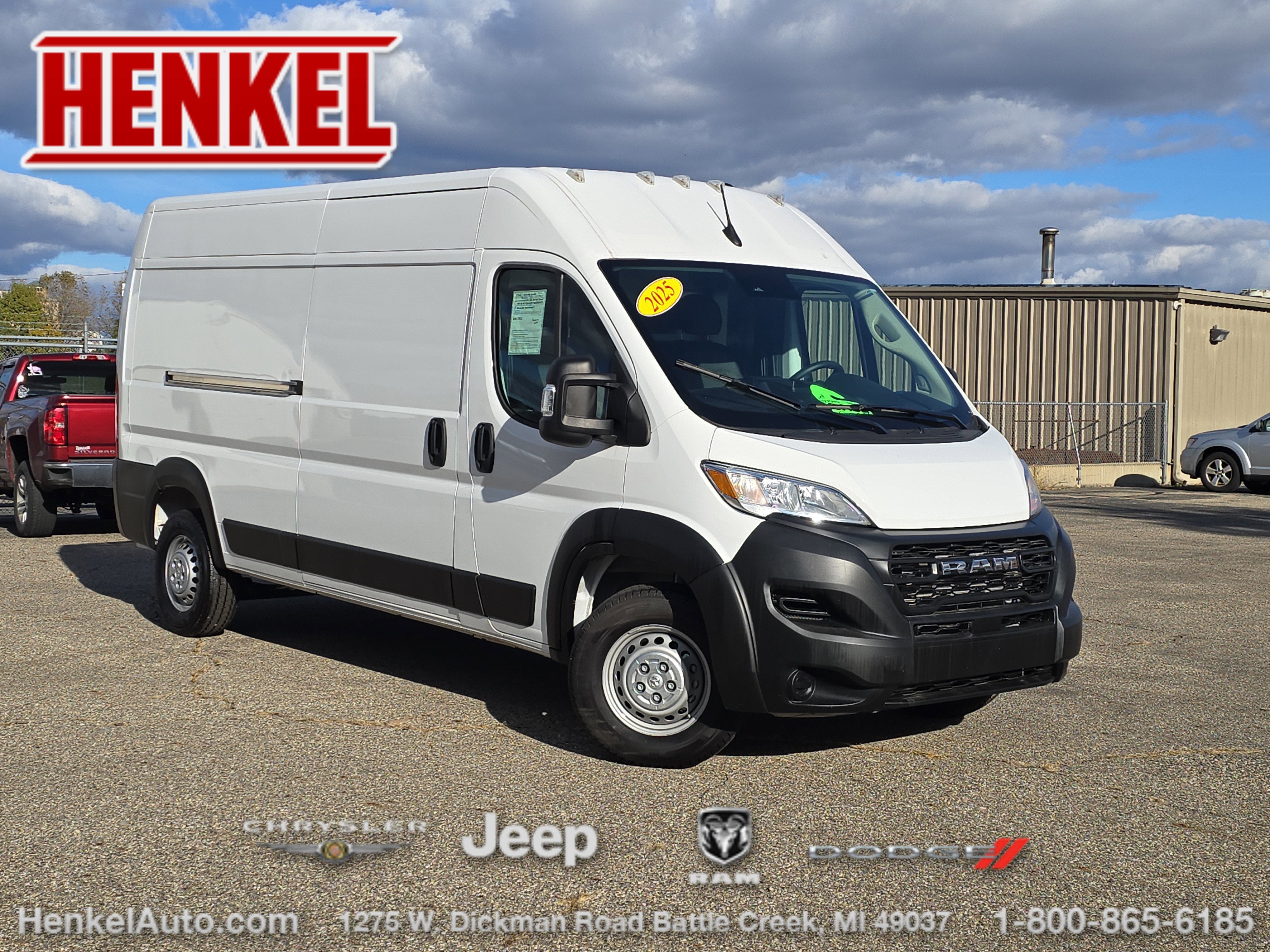 2025 RAM ProMaster 2500 Cargo Van Tradesman High Roof 159' WB w/Pass Seat