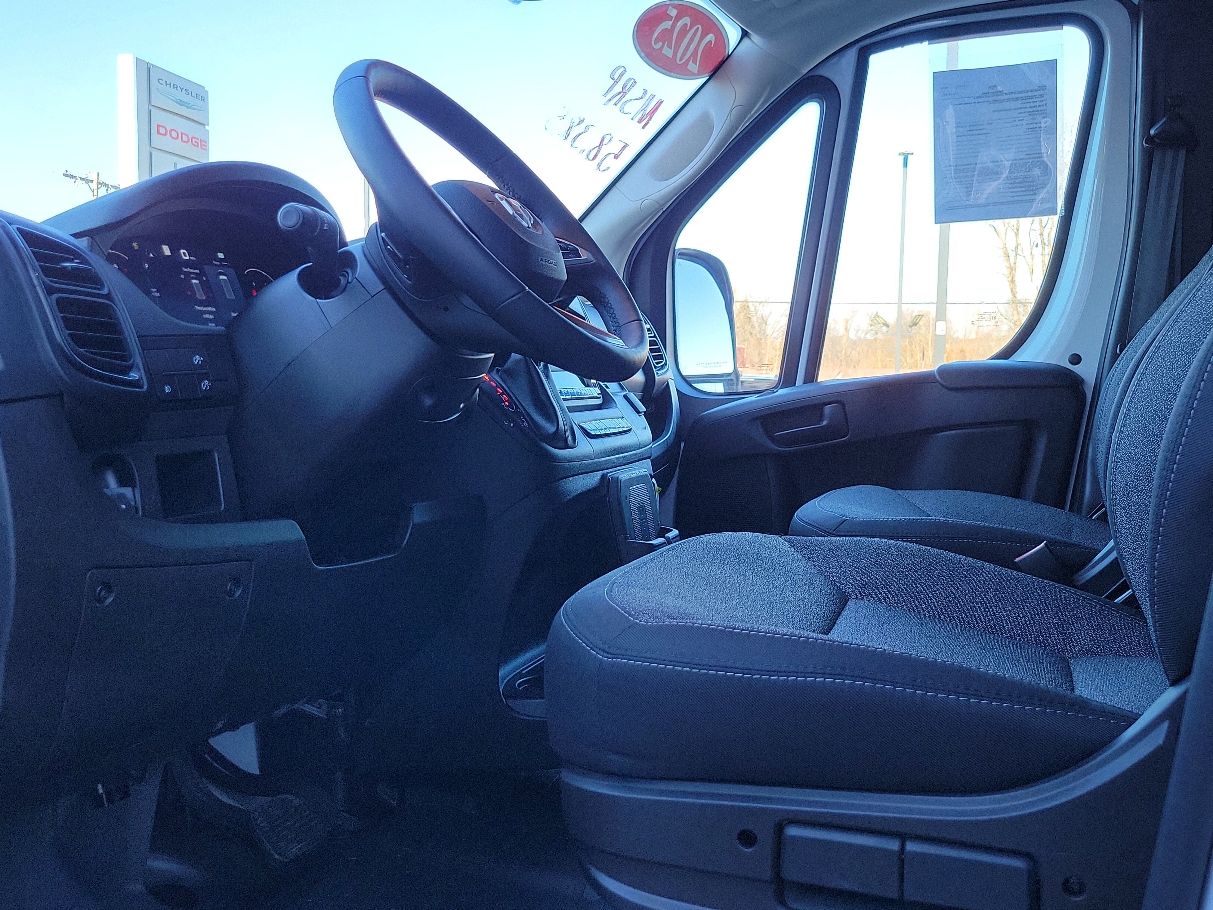 2025 RAM ProMaster 2500 Cargo Van Tradesman High Roof 159' WB w/Pass Seat