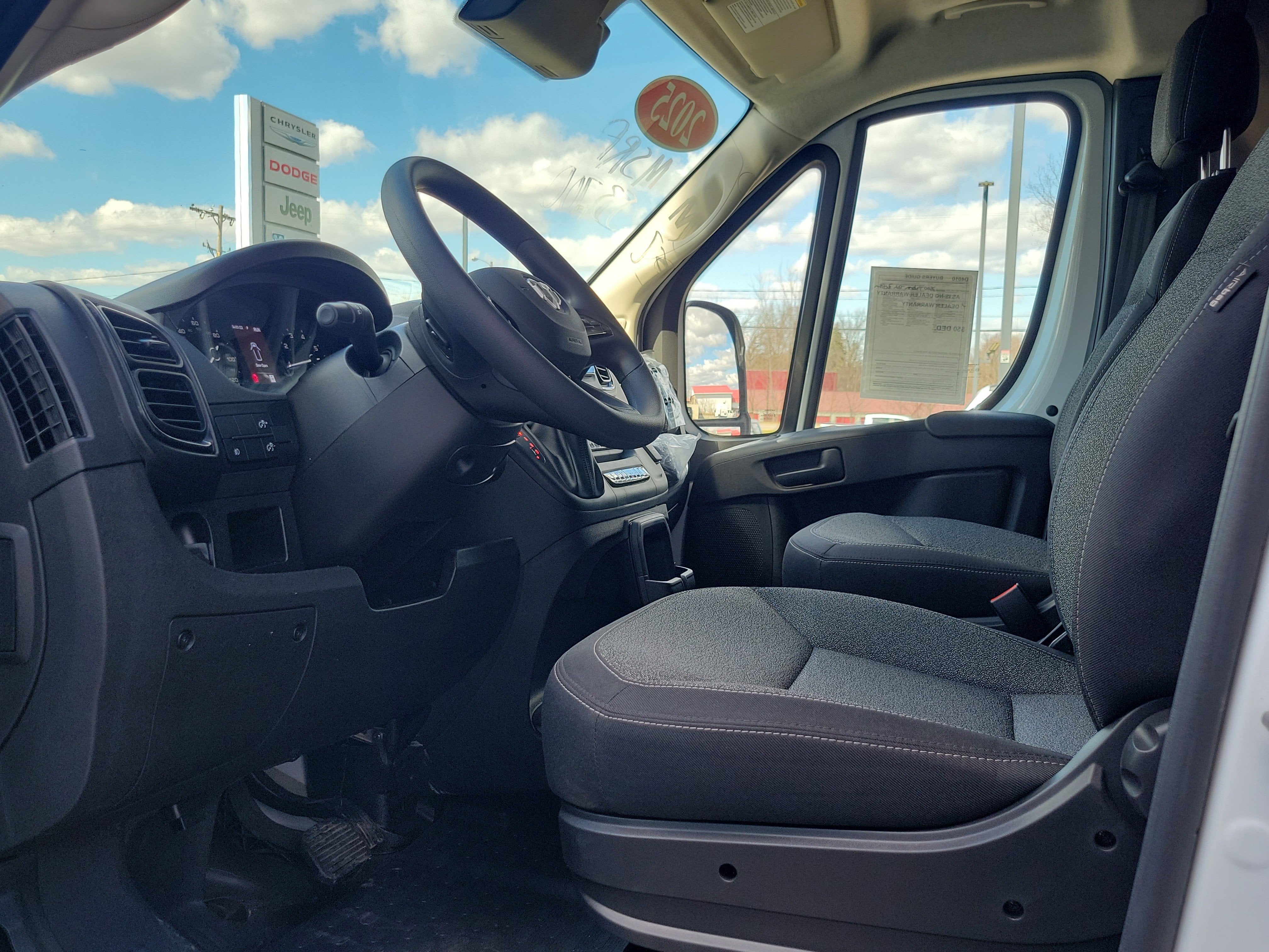 2025 RAM ProMaster 2500 Cargo Van Tradesman High Roof 159' WB w/Pass Seat