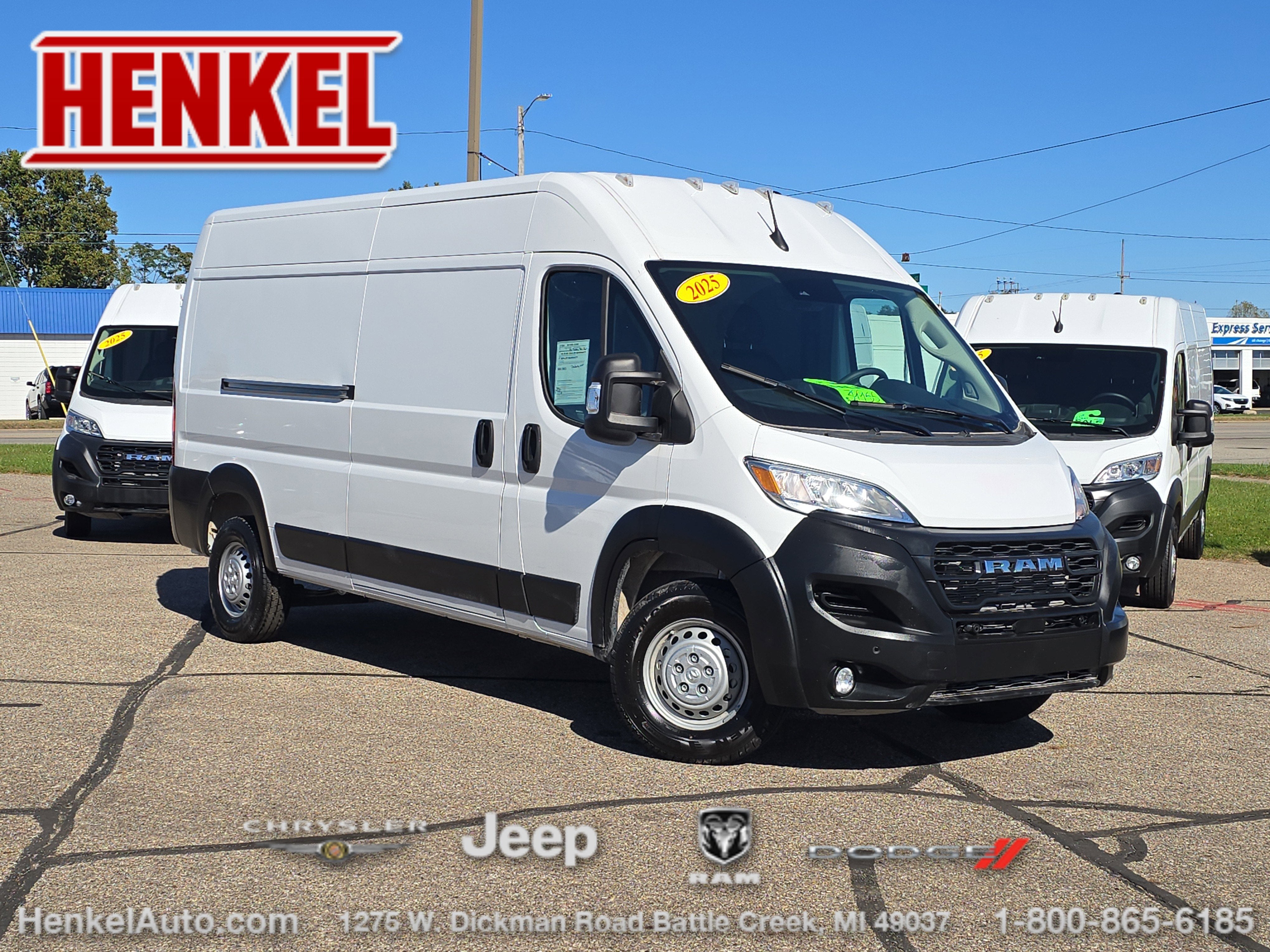 2025 RAM ProMaster 2500 Cargo Van Tradesman High Roof 159' WB w/Pass Seat