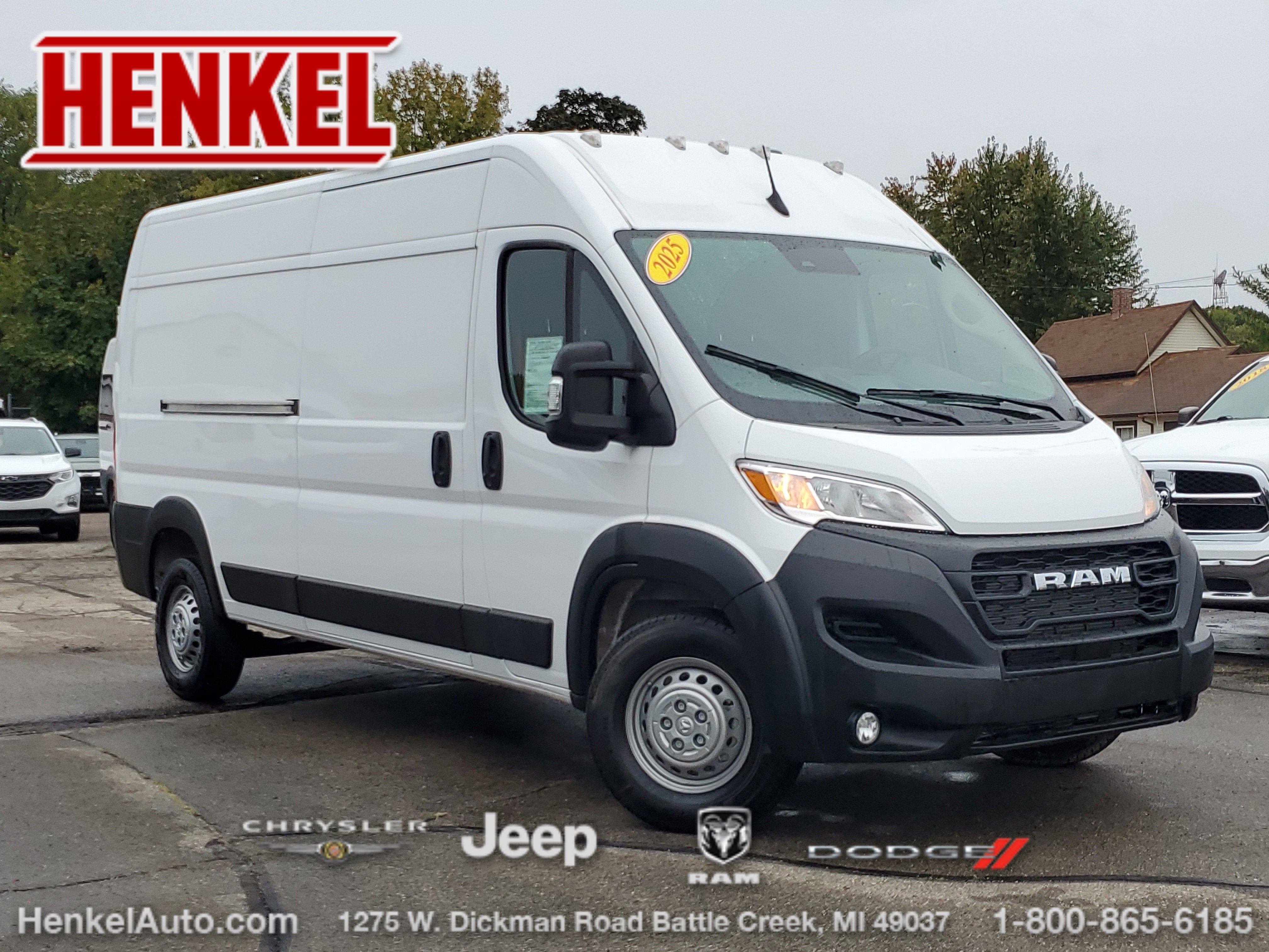2025 RAM ProMaster 2500 Cargo Van Tradesman High Roof 159' WB w/Pass Seat