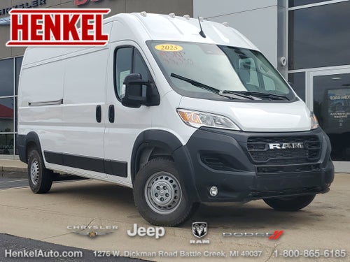 2025 RAM ProMaster 2500 Cargo Van Tradesman High Roof 159' WB w/Pass Seat