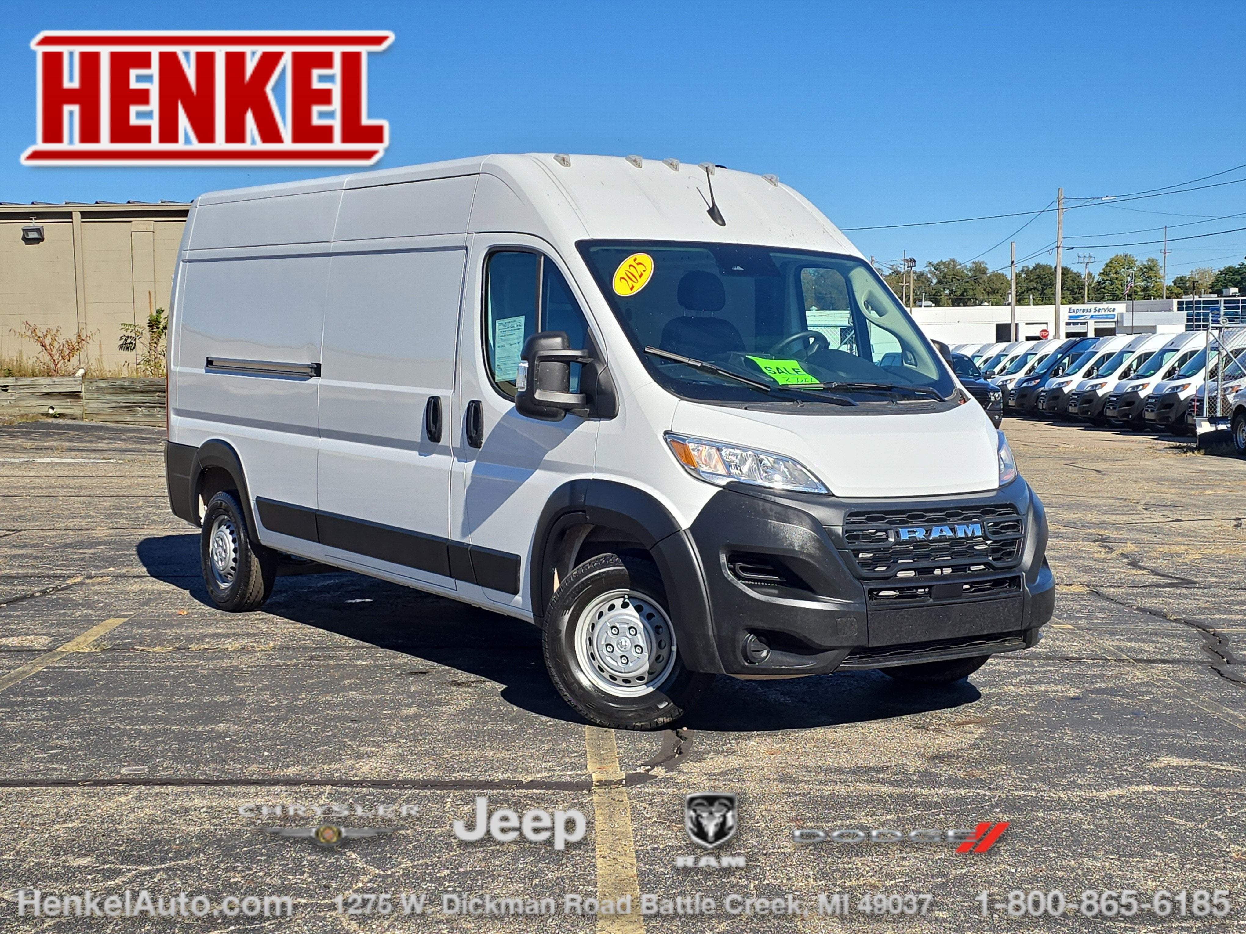 2025 RAM ProMaster 2500 Cargo Van Tradesman High Roof 159' WB w/Pass Seat