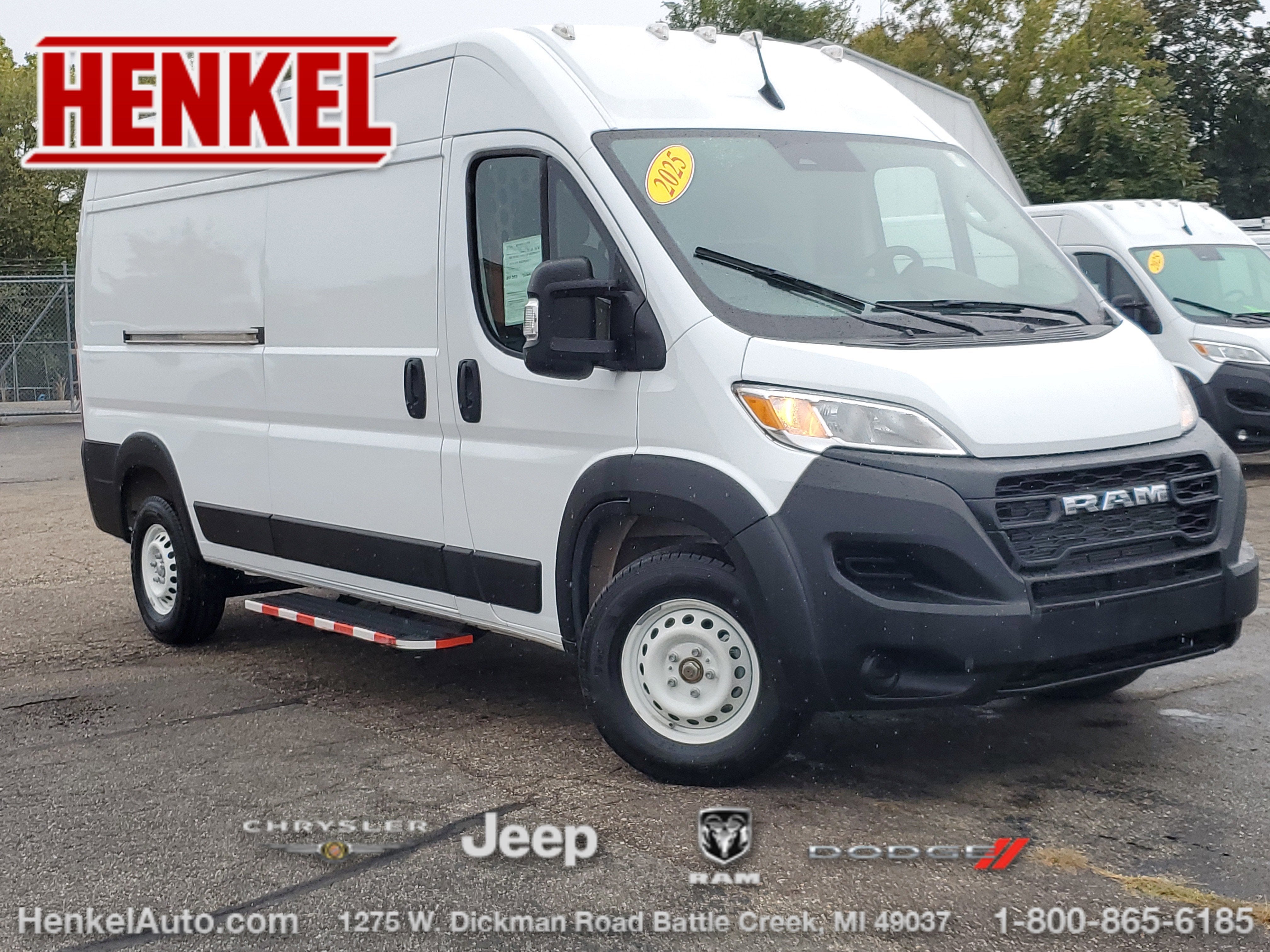 2025 RAM ProMaster 2500 Cargo Van Tradesman High Roof 159' WB w/Pass Seat