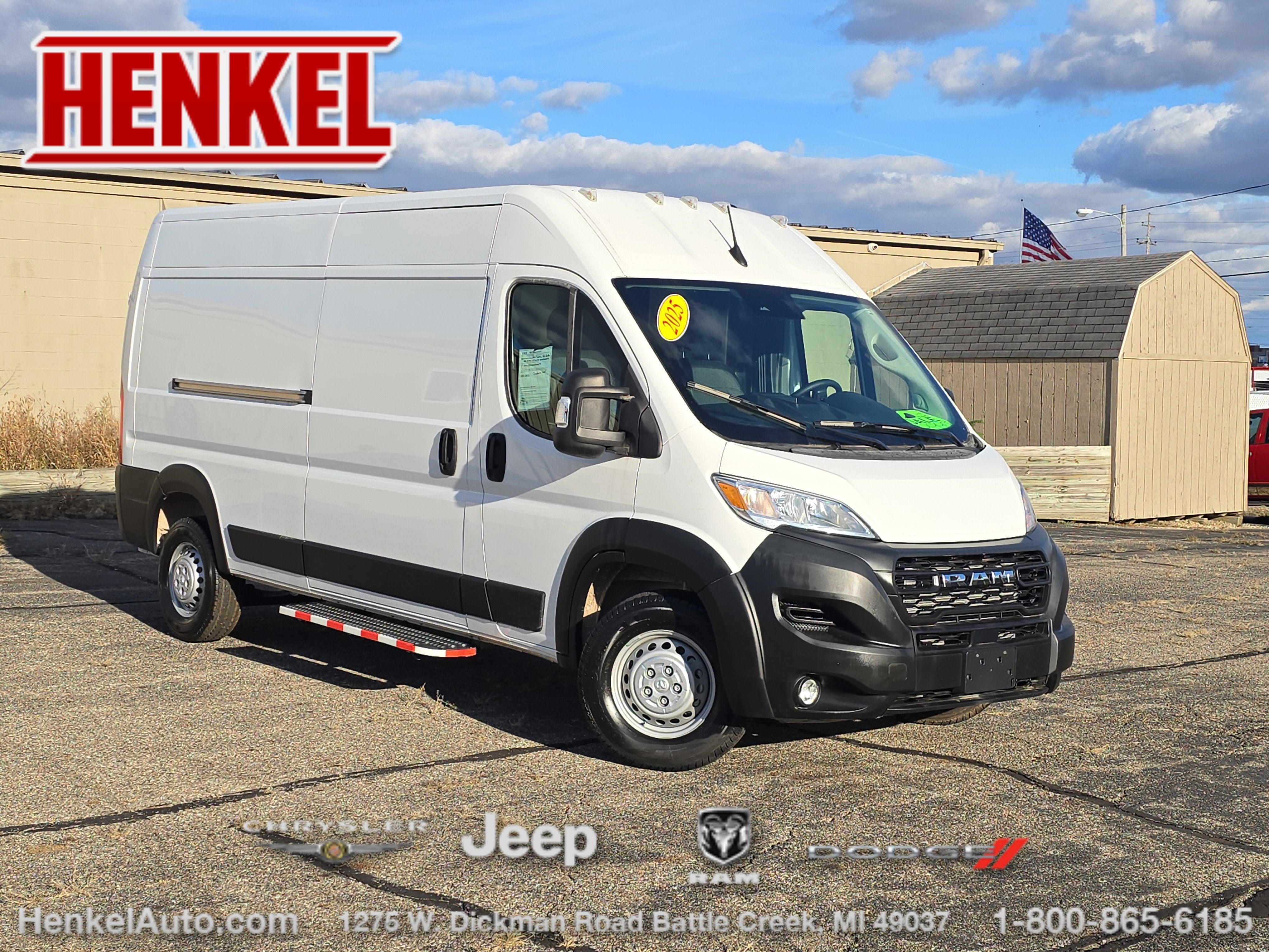 2025 RAM ProMaster 2500 Cargo Van Tradesman High Roof 159' WB w/Pass Seat