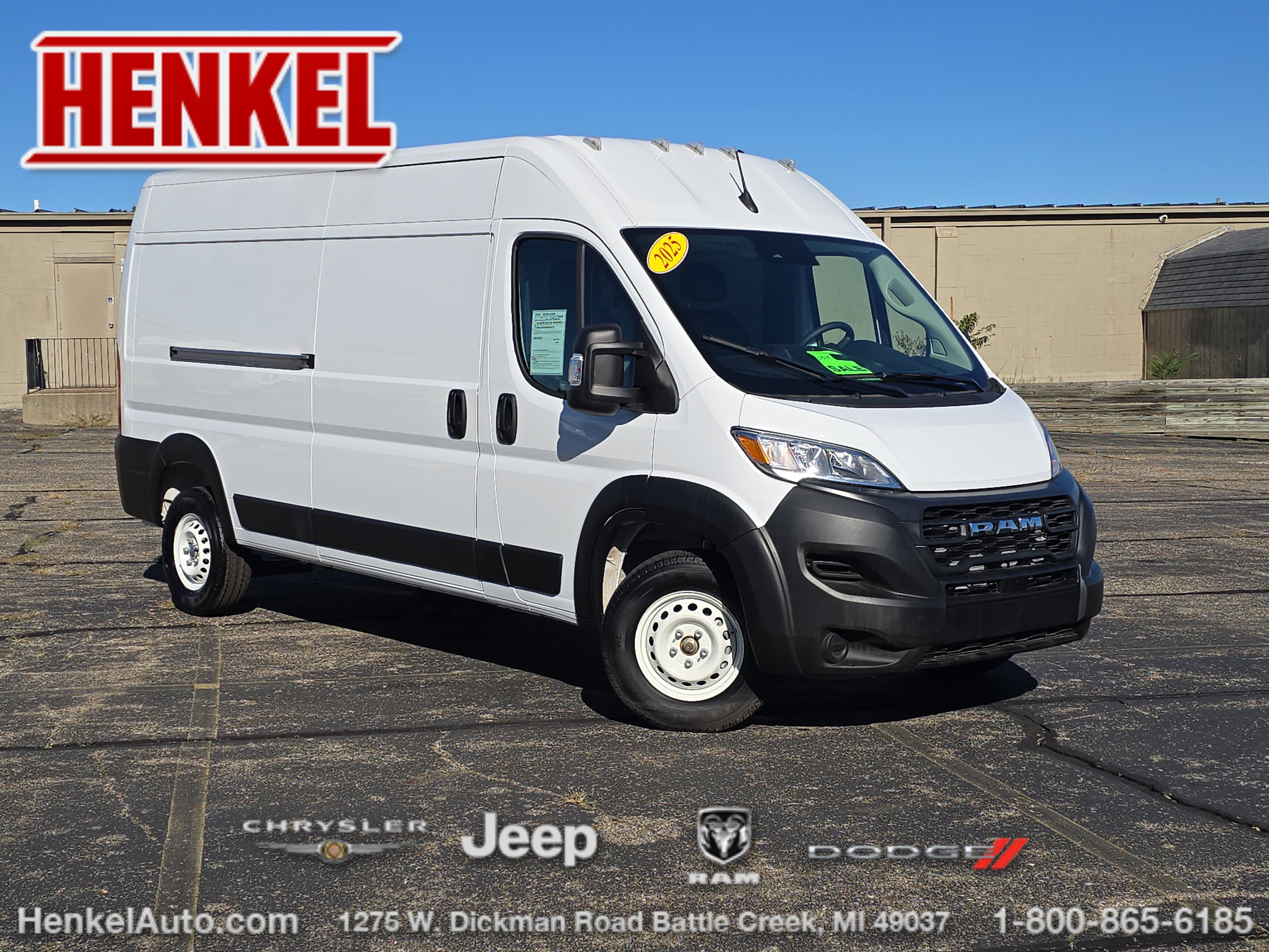 2025 RAM ProMaster 2500 Cargo Van Tradesman High Roof 159' WB w/Pass Seat