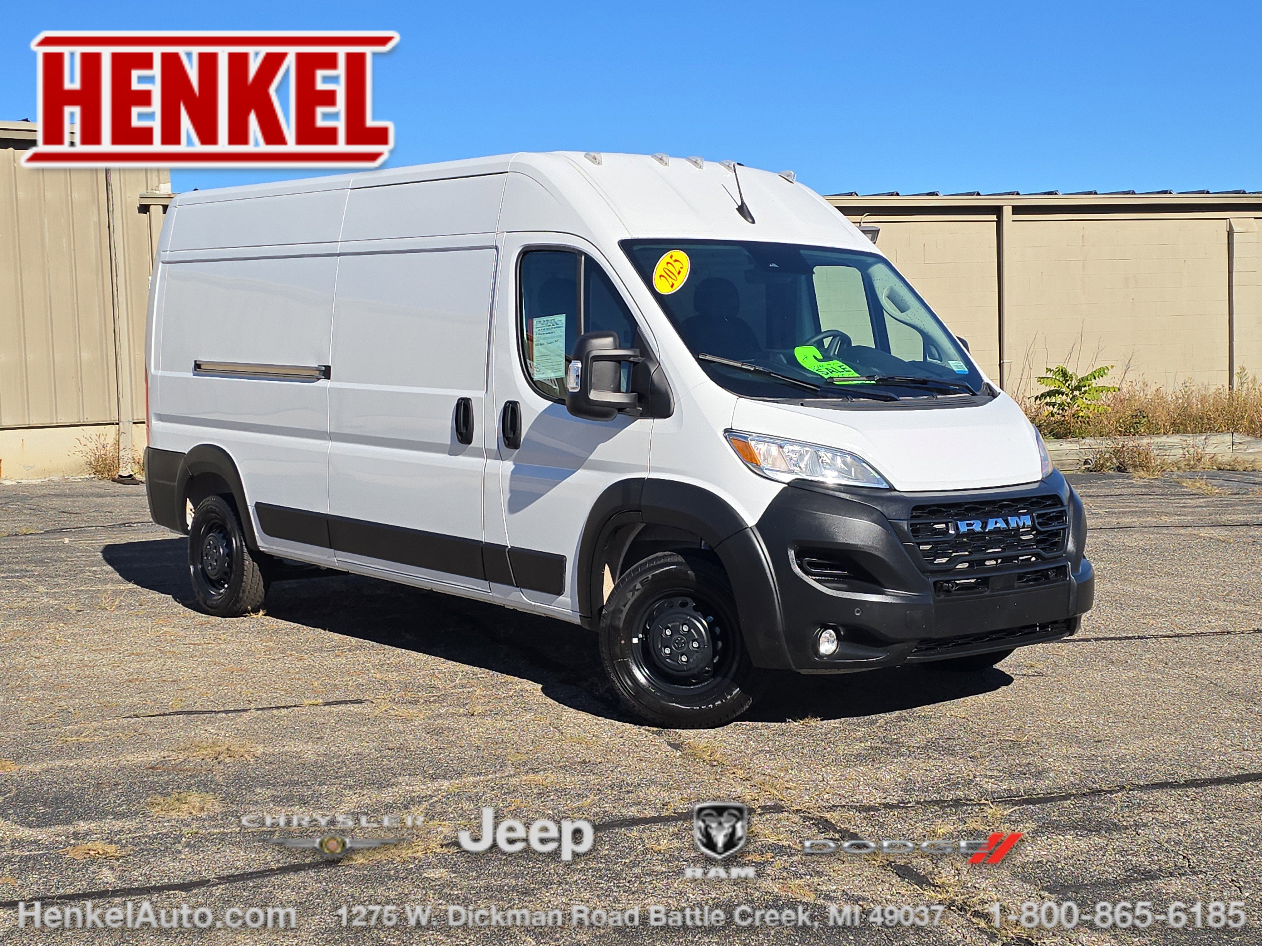 2025 RAM ProMaster 2500 Cargo Van Tradesman High Roof 159' WB w/Pass Seat