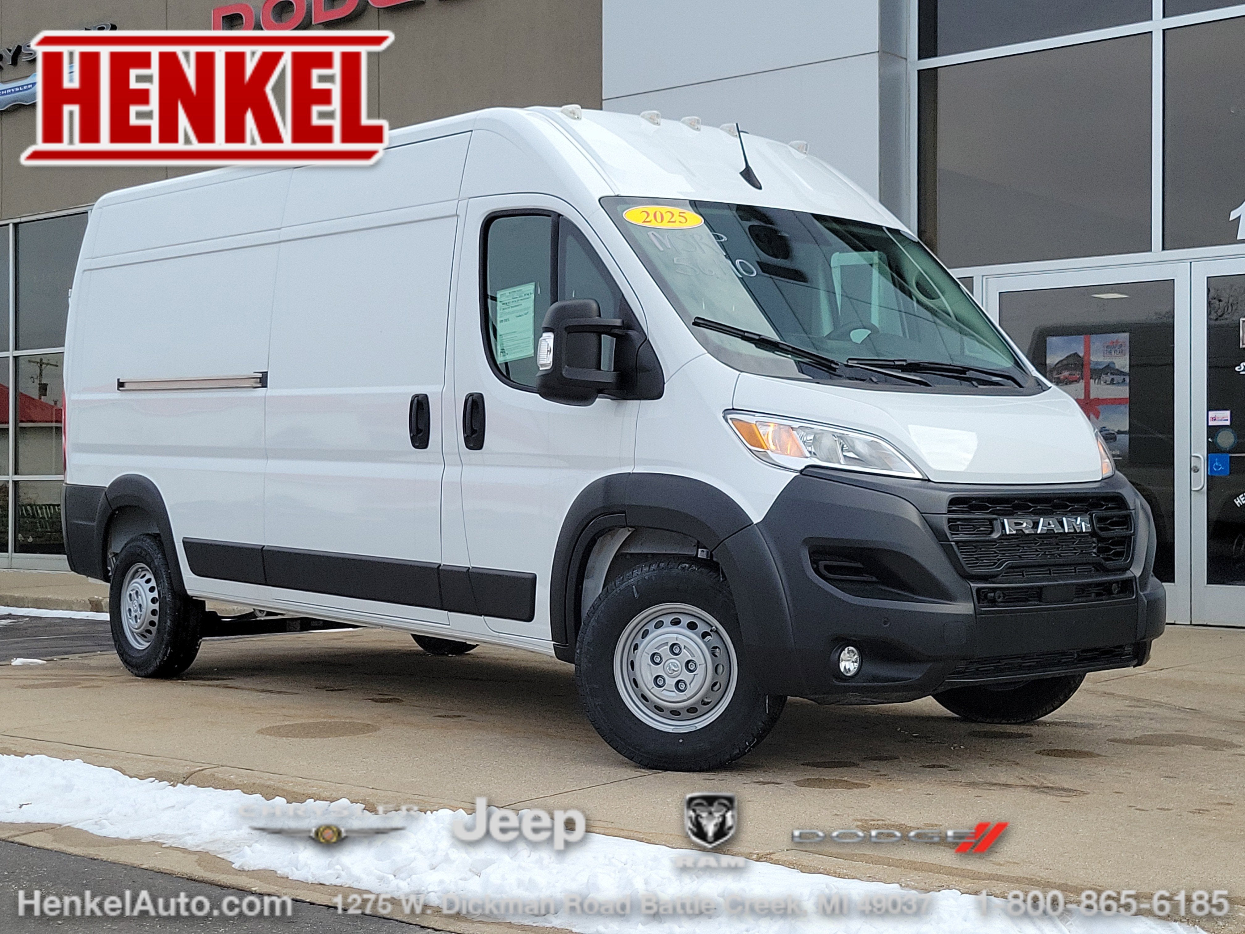 2025 RAM ProMaster 2500 Cargo Van Tradesman High Roof 159' WB w/Pass Seat