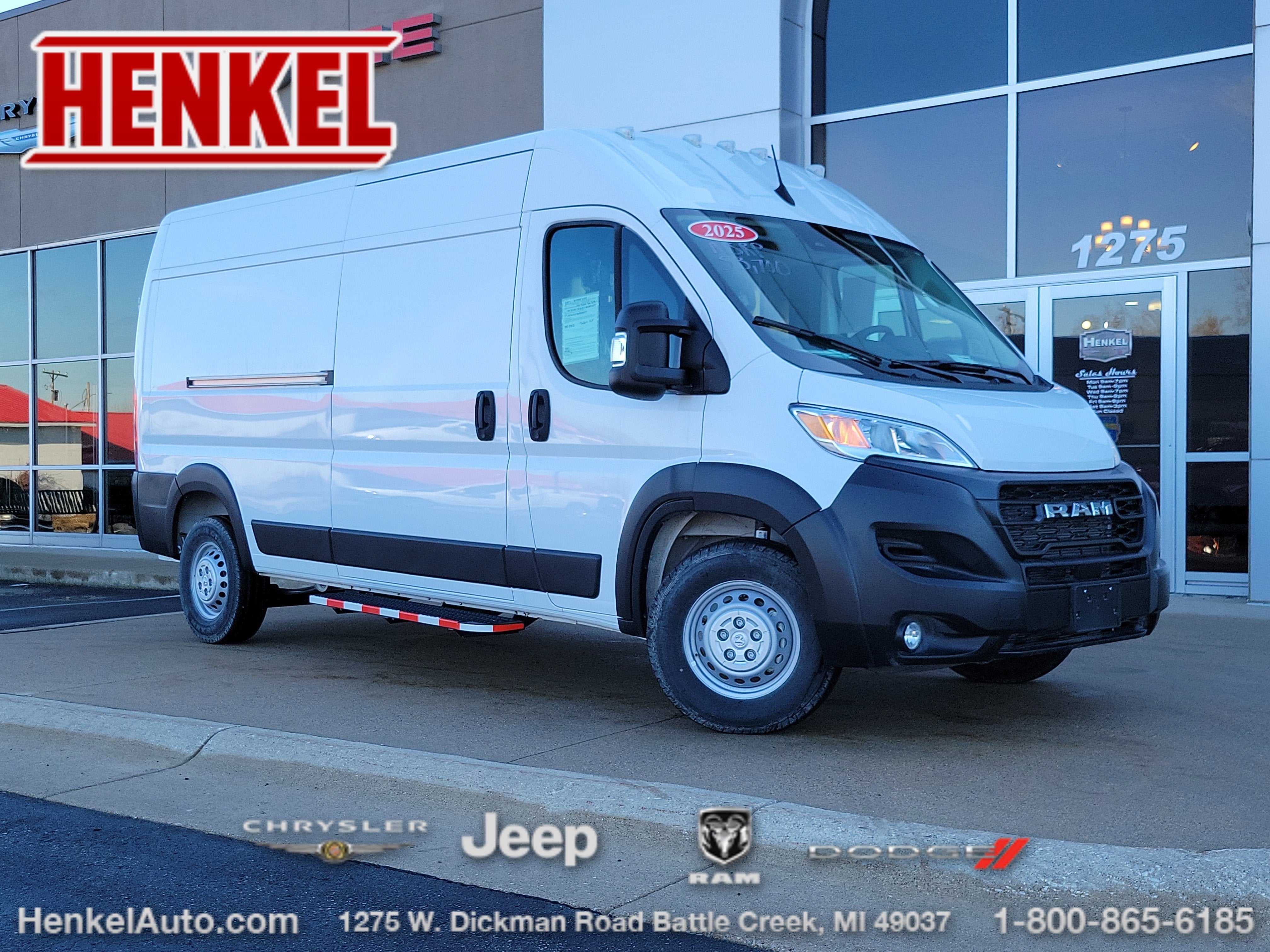 2025 RAM ProMaster 2500 Cargo Van Tradesman High Roof 159' WB w/Pass Seat