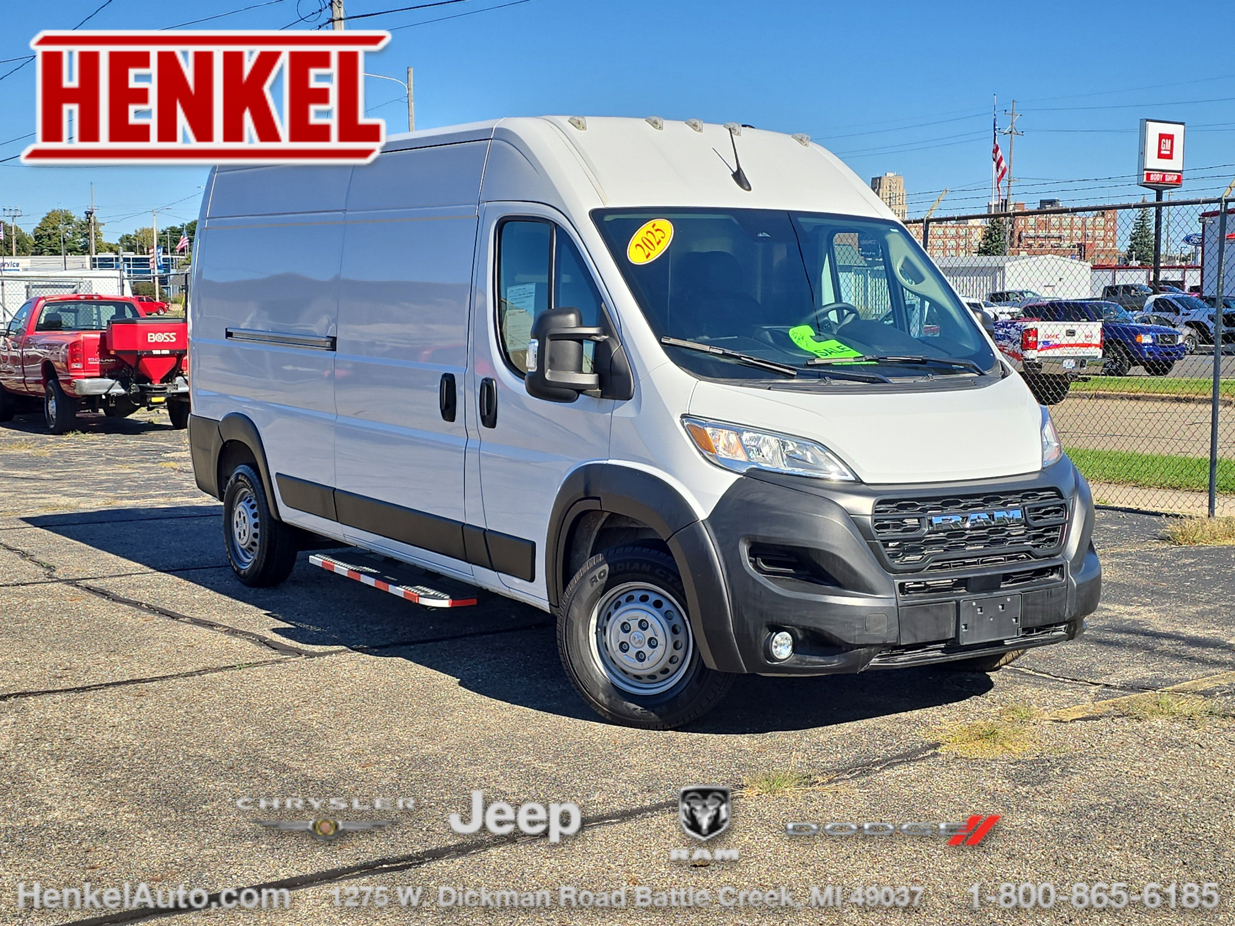 2025 RAM ProMaster 2500 Cargo Van Tradesman High Roof 159' WB w/Pass Seat