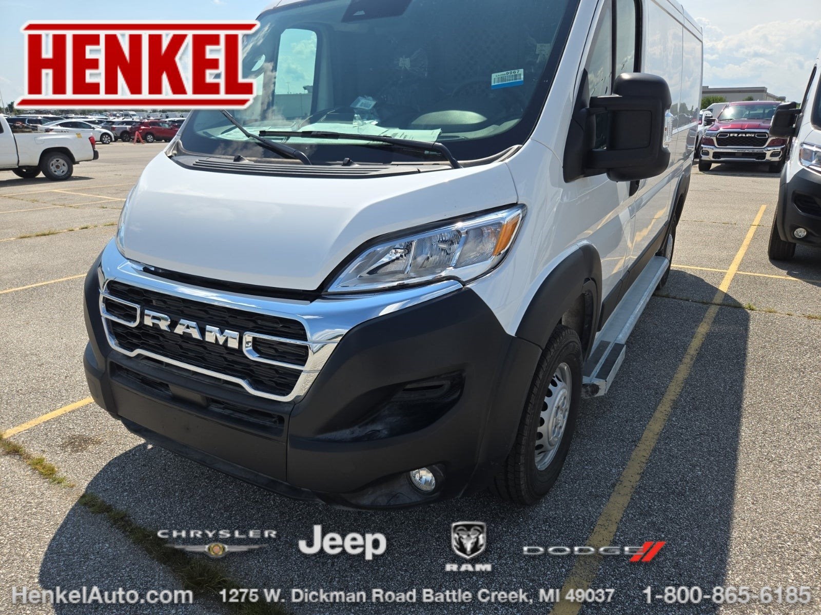 2025 RAM ProMaster 2500 Cargo Van Tradesman Low Roof 136' WB w/Pass Seat