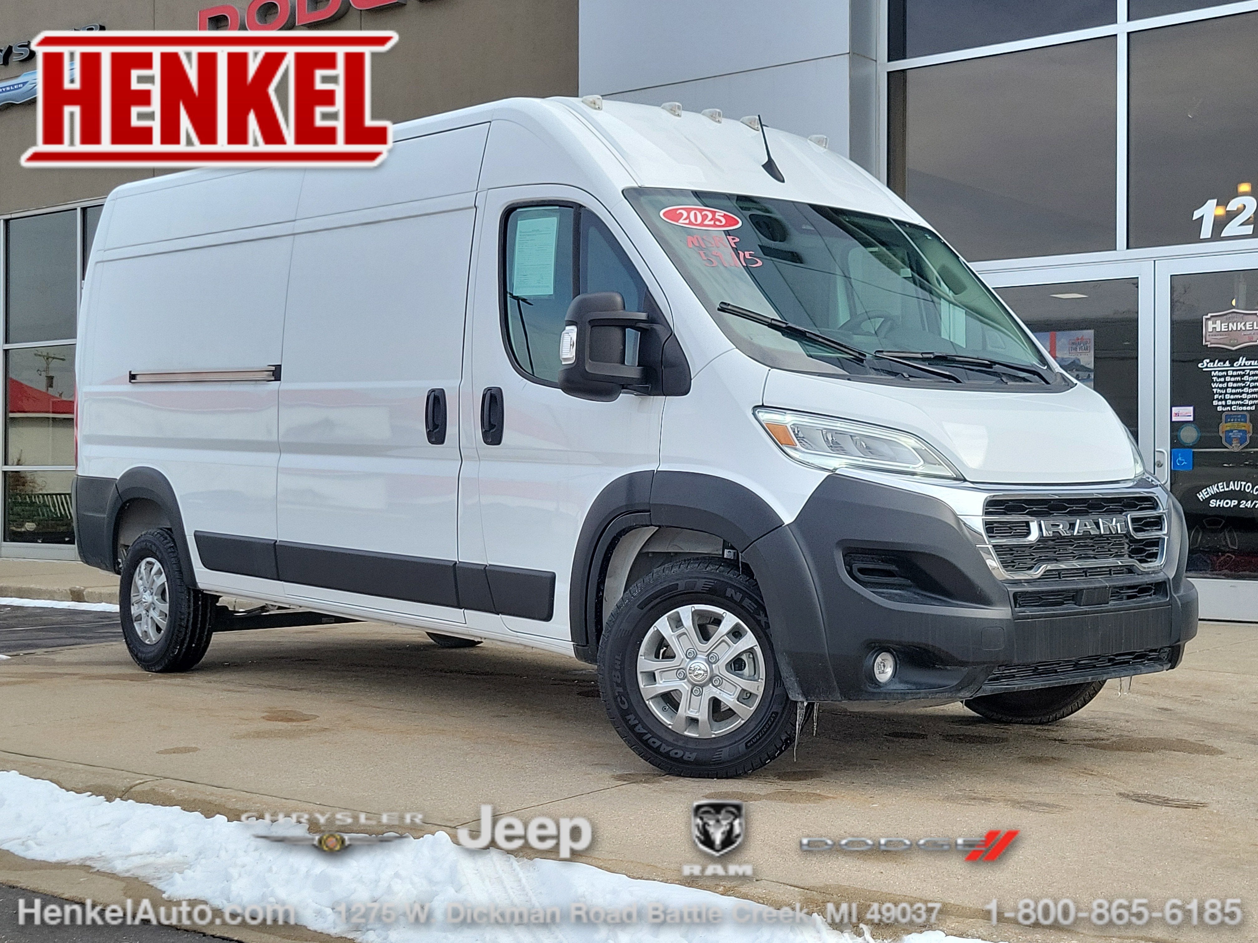 2025 RAM ProMaster 3500 Cargo Van SLT High Roof 159' WB
