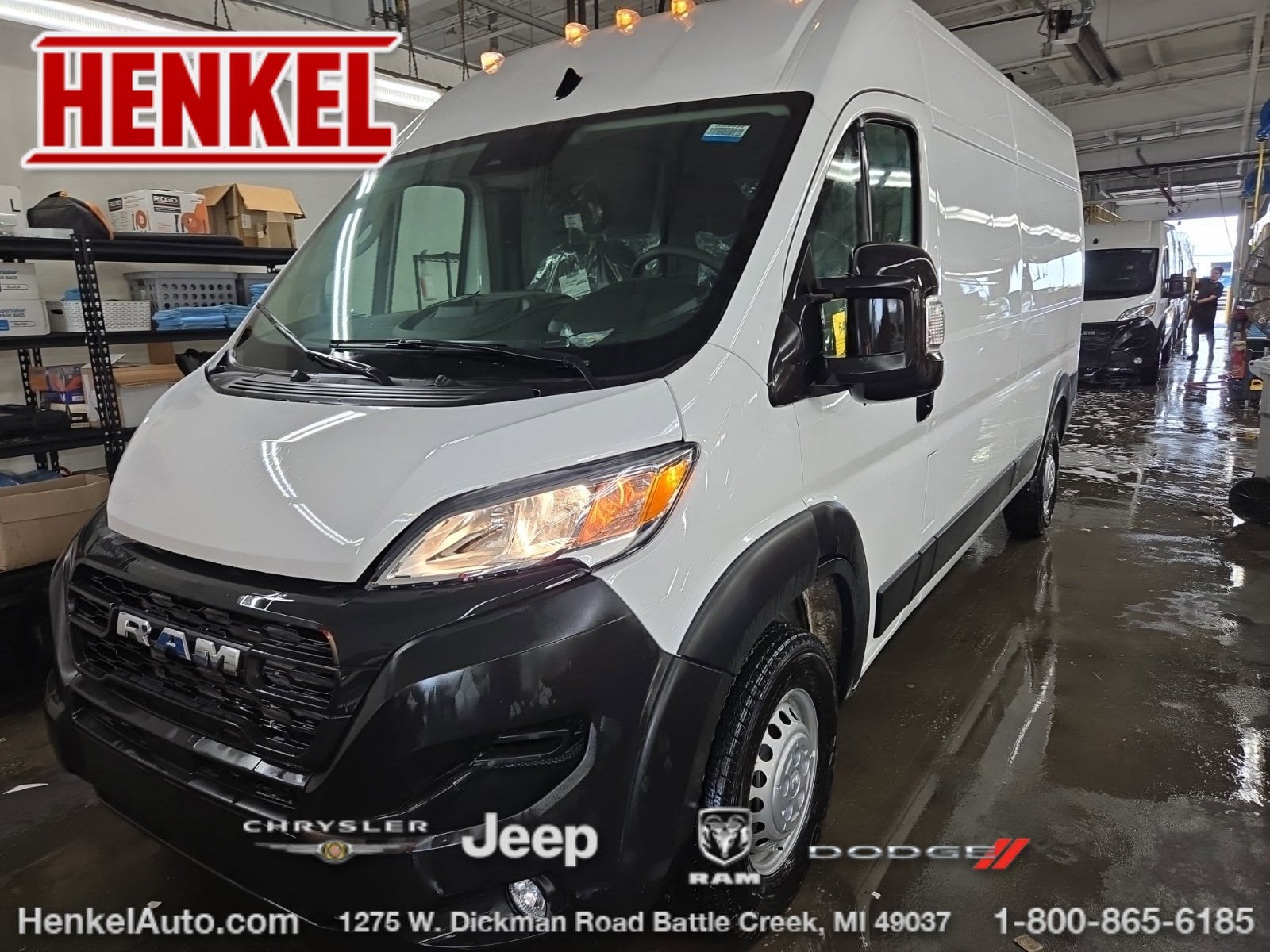 2025 RAM ProMaster 3500 Cargo Van Tradesman High Roof 159' WB w/Pass Seat