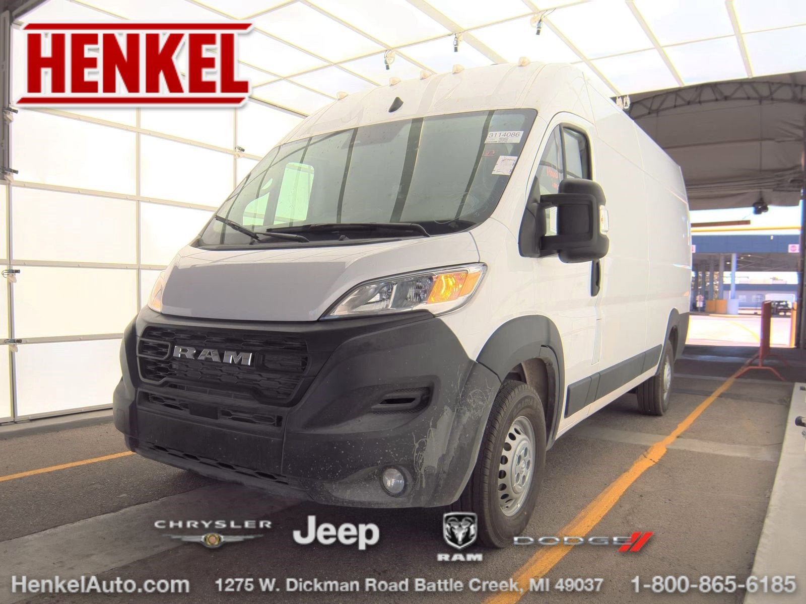 2025 RAM ProMaster 3500 Cargo Van Tradesman High Roof 159' WB EXT