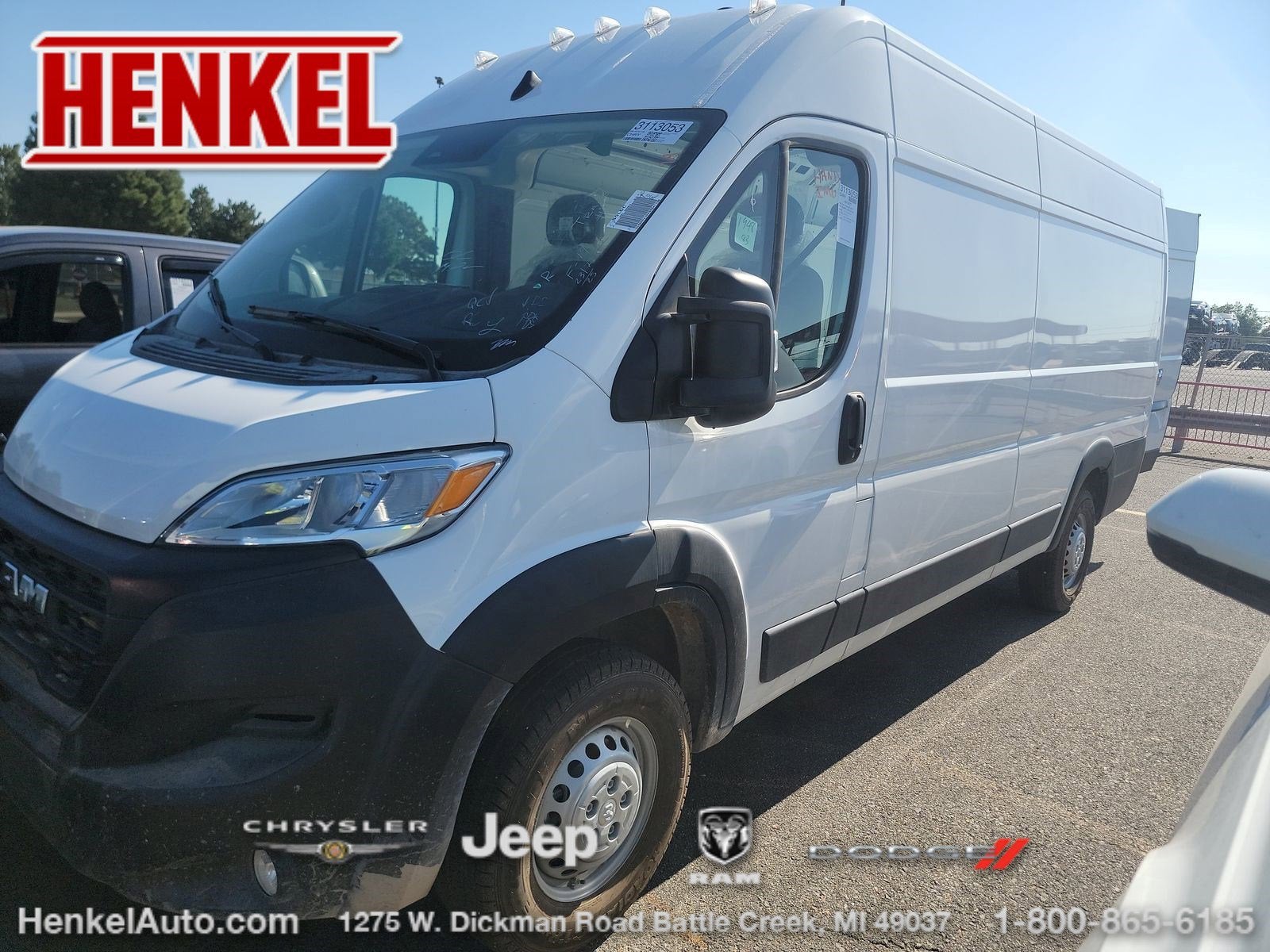 2025 RAM ProMaster 3500 Cargo Van Tradesman High Roof 159' WB EXT