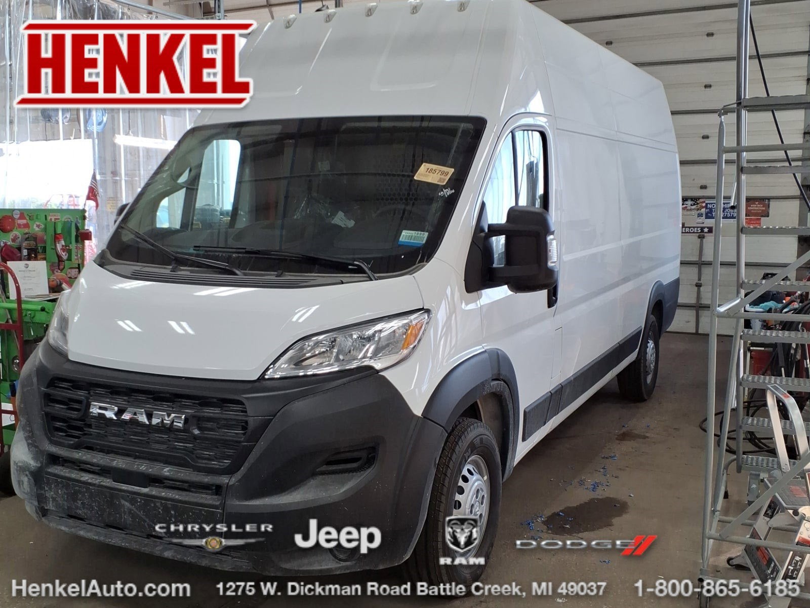 2025 RAM ProMaster 3500 Cargo Van Tradesman Super High Roof 159' WB EXT w/Pass Seat