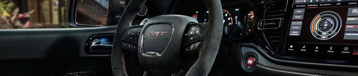2026 Dodge Durango steering wheel and driver controls in Springfield, MI