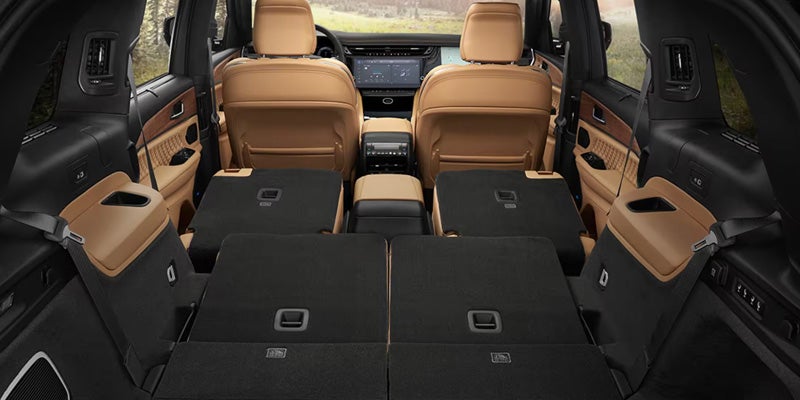 2026 Jeep Grand Cherokee folded rear seats for expanded cargo space