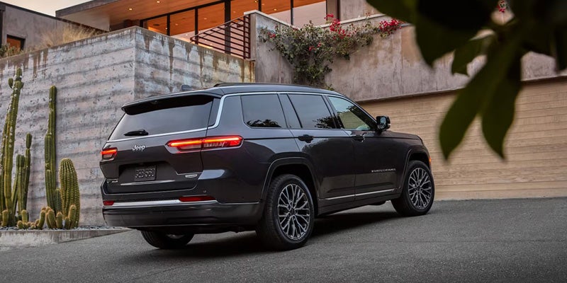 2026 Jeep Grand Cherokee rear exterior design and SUV styling in Springfield MI