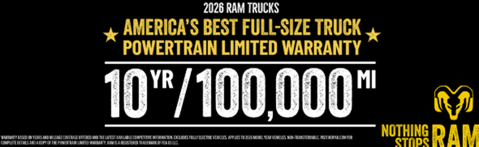2026 RAM Trucks Powertrain Limited Warranty