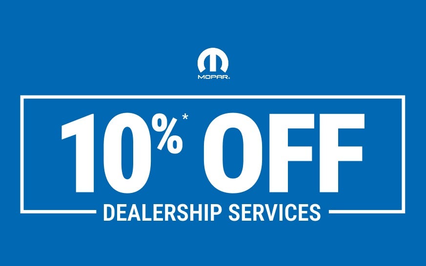 10% OFF DEALERSHIP SERVICES